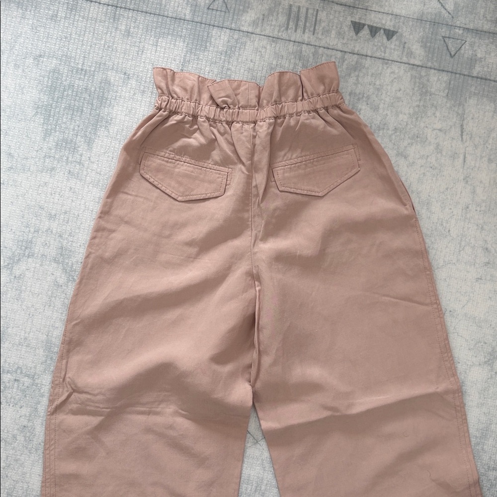 Club Monaco Blush High-Waisted Paperbag Pants - Picture 6 of 6